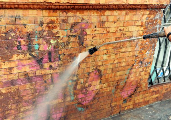 Cost of Brick Graffiti Cleaning in West Lafayette